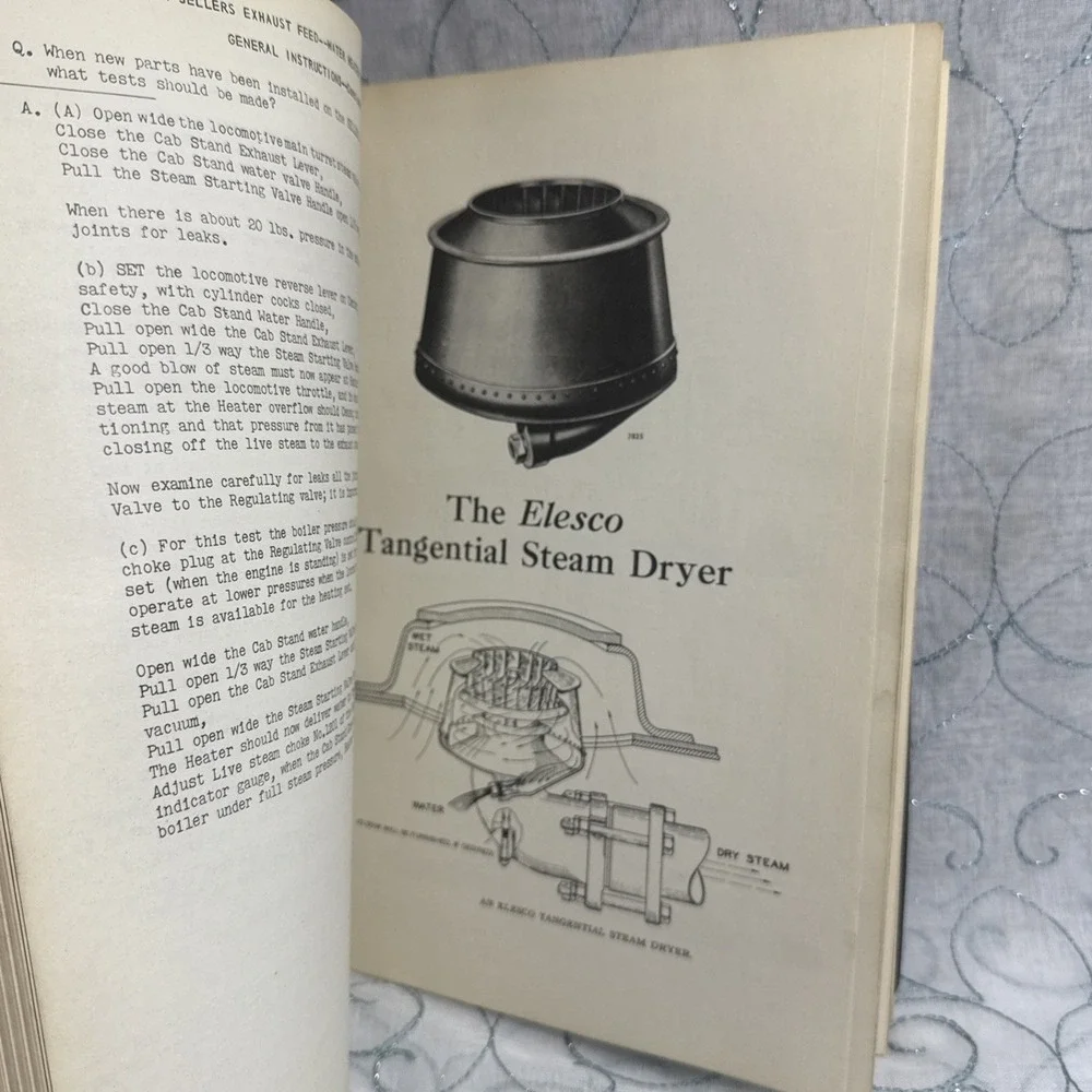 1941 Engineers And Fireman's Manual With Study‎ Guide